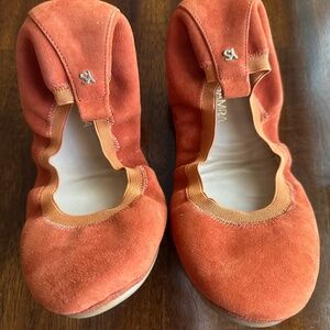 Yosi Samra Samara Foldable Ballet Flat Rust Brown 9M